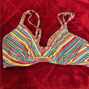 Athleta Red and Yellow Bikini Vibrant Swimwear